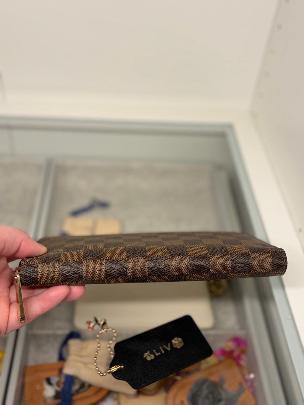 Louis Vuitton Damier Ebene Zippy Organizer Wallet - Picture 13 of 16
